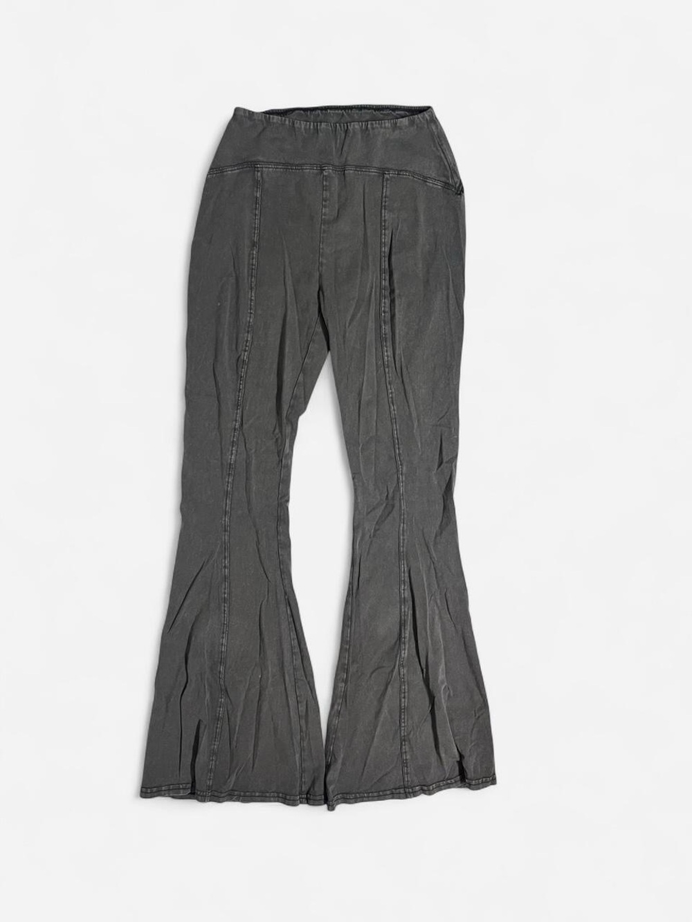 Urban Outfitters Charcoal High-Rise Flare Pants - Picture 2 of 5